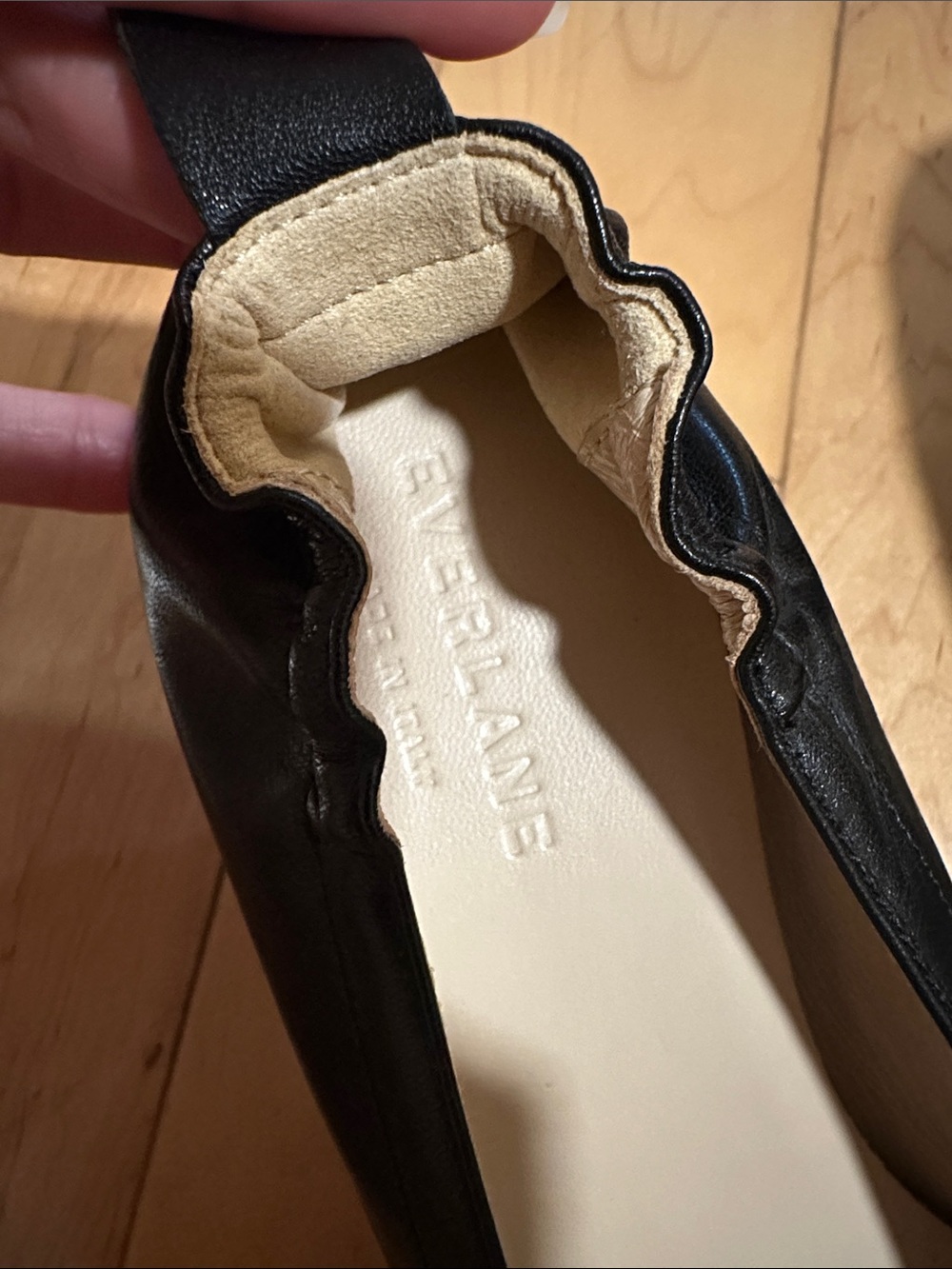 Everlane Black Italian Leather Day Heel - Picture 4 of 7